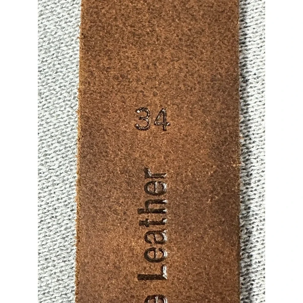 New Timberland Leather Belt Men's 34W Brown